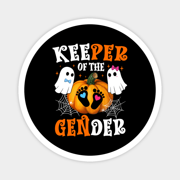 Keeper Of The Gender Reveal Baby Fall Halloween Thanksgiving Magnet by antrazdixonlda